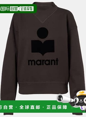 香港直邮ISABEL MARANT 女士 Moby 徽标棉混纺卫衣运动