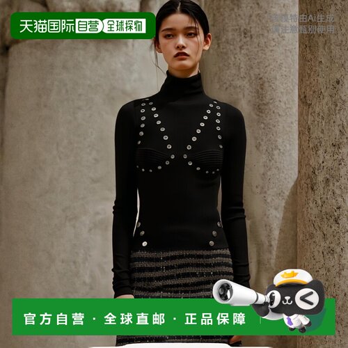 1h可退 欧洲直邮OFF-WHITE 女士针织毛衣OWHF049F23KNI0011000