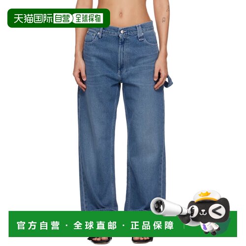 香港直邮Simone Rocha 蒙娜 罗莎 女士 蓝色 Straight Leg 牛仔裤
