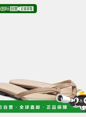 1h可退 香港直邮The Row 女士 Sacha 皮质人字拖 beige米色 舒适