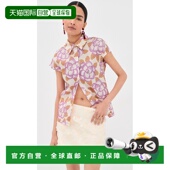 香港直邮Marni white白色 玛尼 1h可退 女士 系扣衬衫 舒适时尚