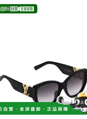 自营欧洲直邮LV路易威登 Icon女士黑色醋酸纤维猫眼太阳眼镜