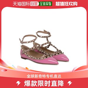 【99新未使用】香港直邮Valentino 铆钉尖头平底鞋 WS0376VNW