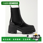 香港直邮GANNI Mid 甘尼 黑色 1h可退 Heeled 女士 Cleated 切尔