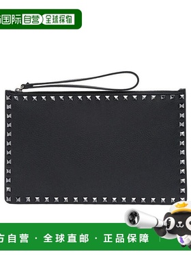 【99新未使用】香港直邮Valentino 铆钉手拿包 SY2P0692VAP