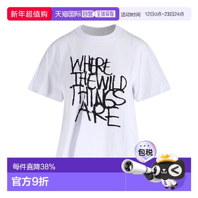 1h可退 香港直邮Sacai 图案T恤 2508023
