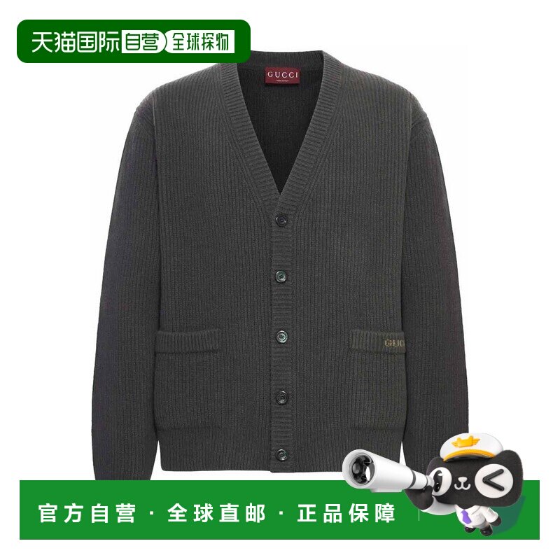 香港直邮GUCCI 男士外套 833501XKEYK3019 AW2025 黑色 Graphite