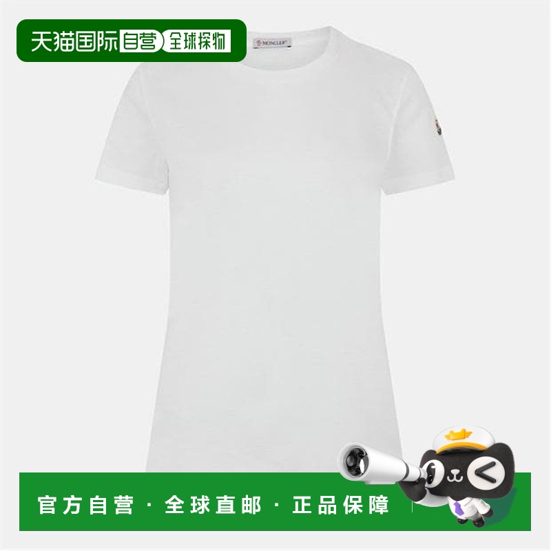 1h可退 香港直邮Moncler 盟可睐 女士 Badge 徽标T恤  舒适时尚