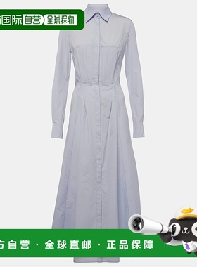 1h可退 香港直邮Gabriela Hearst 女士 Eugene 棉质衬衫式连衣裙