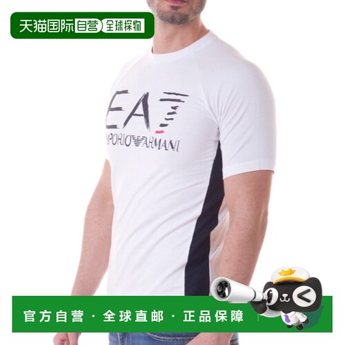 香港直邮EA7 EMPORIO ARMANI 男士T恤 3YPT59PJ73ZWHITE短袖