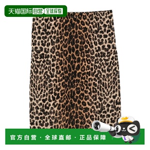 香港直邮Saint Laurent 豹纹半身裙 851746Y2B11包臀裙