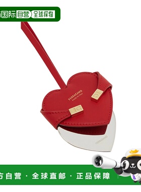 香港直邮Salvatore Ferragamo 拥抱心形吊坠镜子扣环 221050