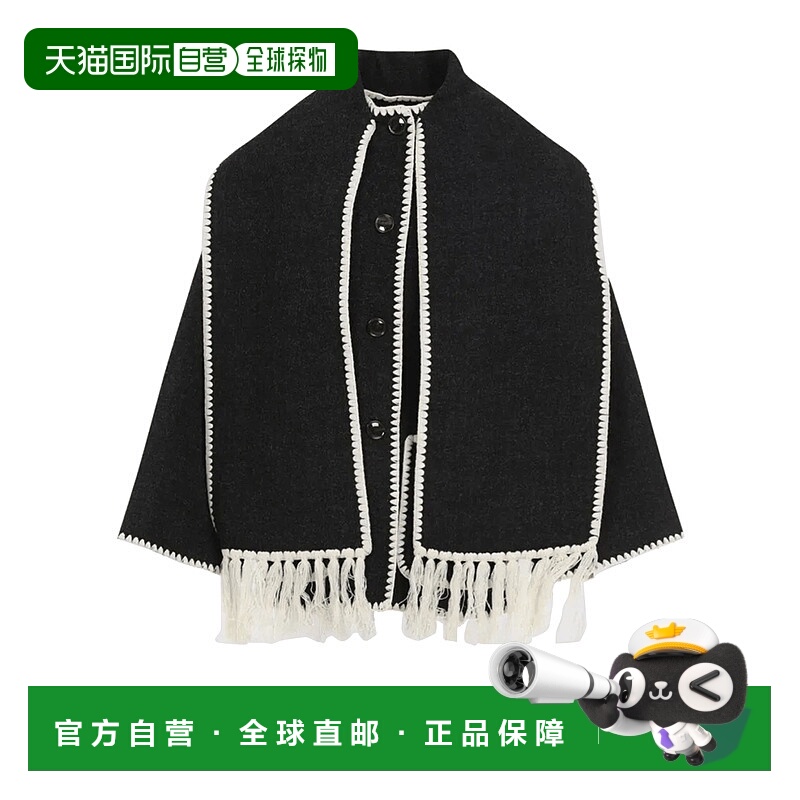 1h可退 香港直邮TOTÊME 女士 刺绣围巾领夹克 244WRO918FB0292