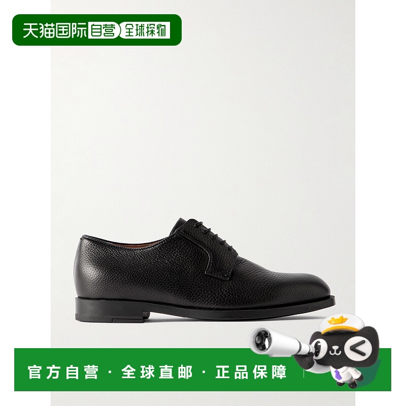 1h可退 香港直邮Zegna 杰尼亚 男士 Flex 新经典款全粒面皮质德比