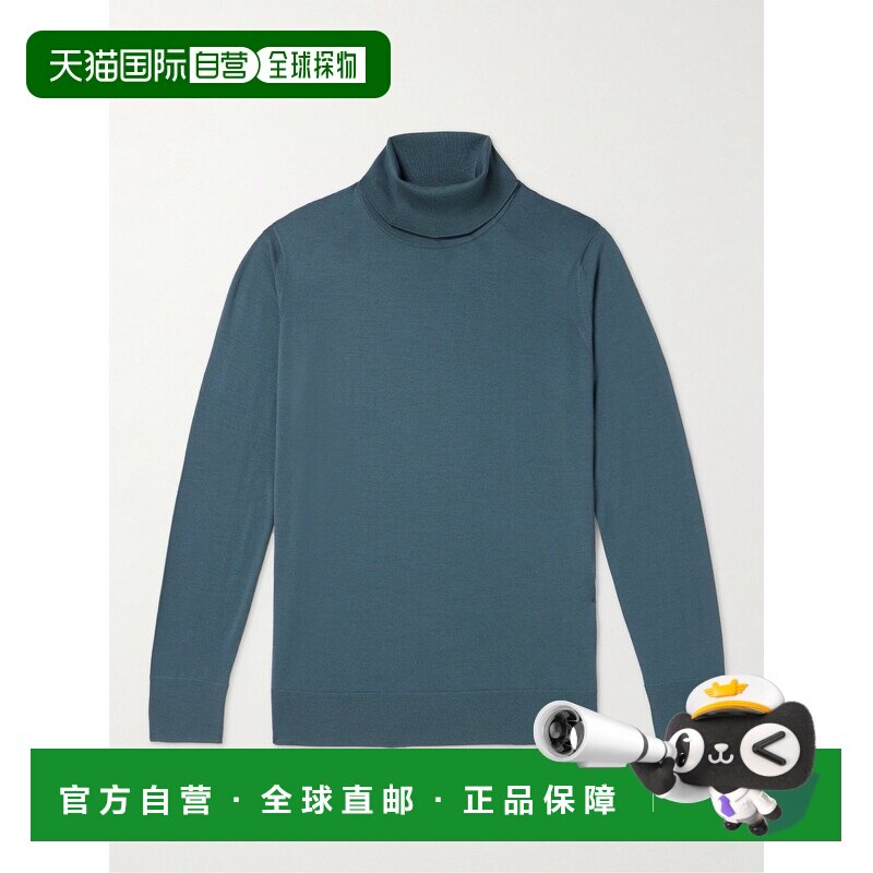 1h可退 香港直邮Loro Piana 诺悠翩雅 男士 Wish® 初剪羊毛高领毛