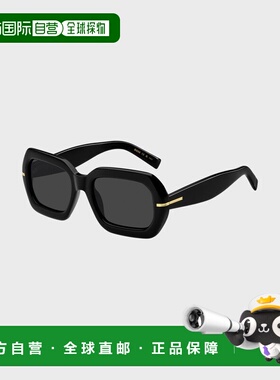 自营欧洲直邮HUGO BOSS雨果BOSS BLACK 带金色铰链黑色醋酸纤维太