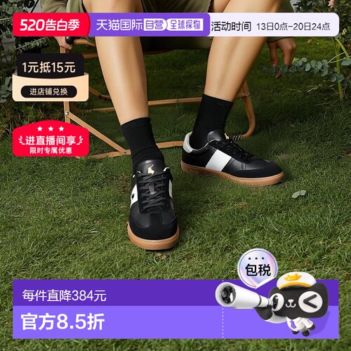 自营欧洲直邮RALPH LAUREN拉夫劳伦PoloHeritageAera皮革和绒面革