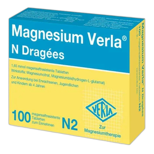 欧洲直邮Verla镁营养补充剂100粒缓解疲劳紧张肌肉支持神经营养素
