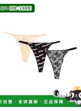 香港直邮Moschino 莫斯奇诺 女士 内裤 black黑色 舒适时尚三角裤