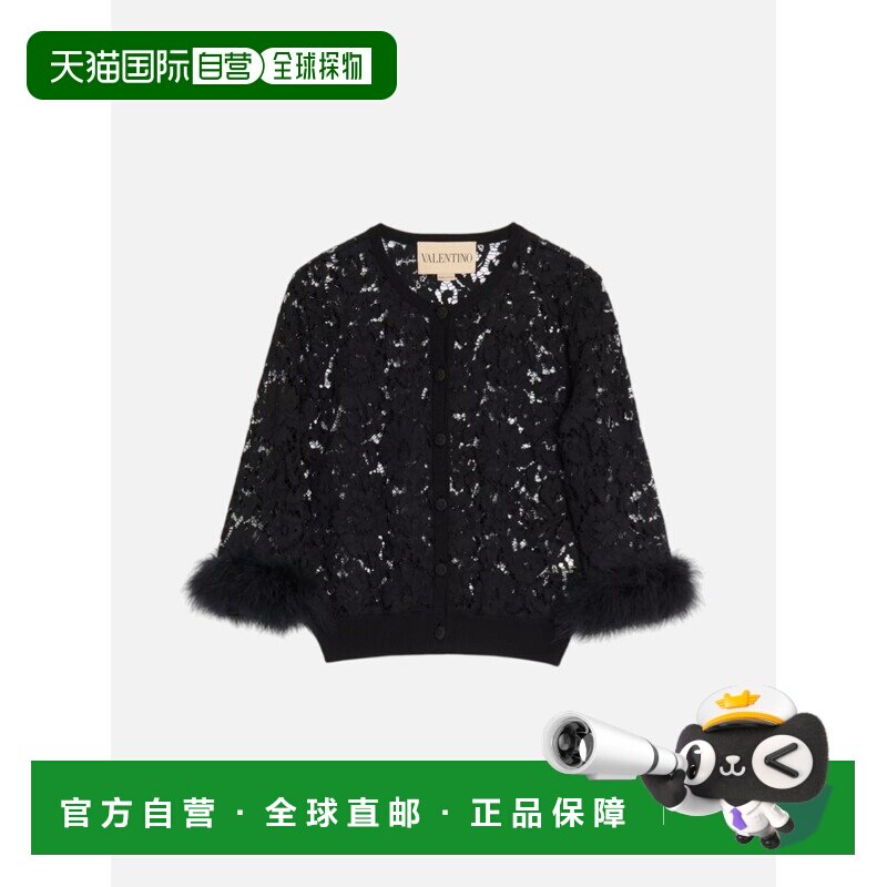 香港直邮VALENTINO 女士外套 8B3KA14UA340NO SS2026 黑色 VALENT