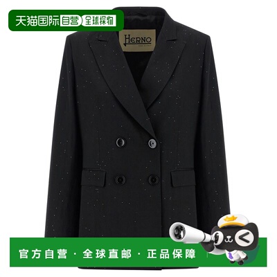 1h可退 香港直邮Herno 女士 细珠片西装外套 GA000333D12787