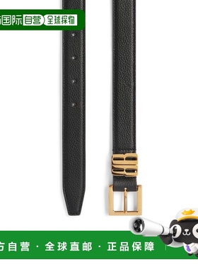 欧洲直邮BALENCIAGA 女士 Bb Editor 黑色腰带