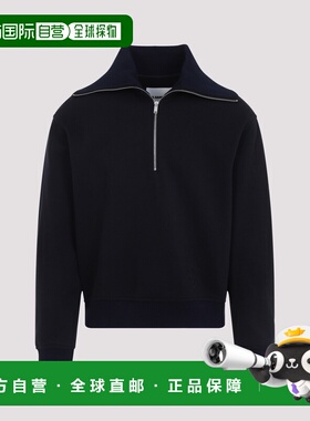 欧洲直邮jil sander 男士 帽衫运动夹克衫长袖半拉链卫衣