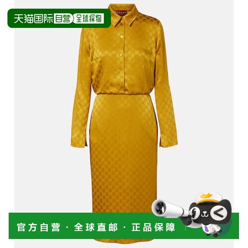 1h可退 香港直邮Gucci古驰GG女士连衣裙包臀裙