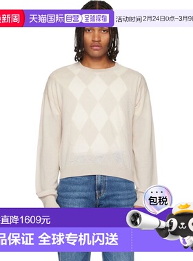 1h可退 香港直邮Our Legacy 男士 米色 Sonar Round Neck 毛衣 M4