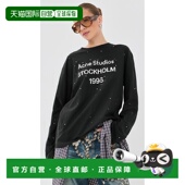 香港直邮Acne 1996 Studios 1h可退 艾克妮 女士 人造钻石长袖 T恤