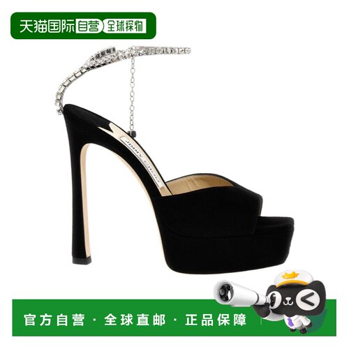 1h可退 香港直邮JIMMY CHOO 女士凉鞋 SAEDASANDALPF125EWABLACKC