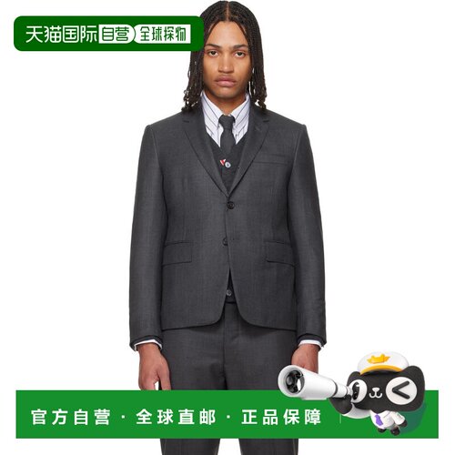 1h可退 香港直邮Thom Browne 汤姆 布朗 男士 灰色 Super 120s Tw