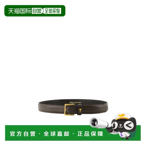 香港直邮Ami Paris 女士腰带 UBL029AL0104225 AW2026 深棕色