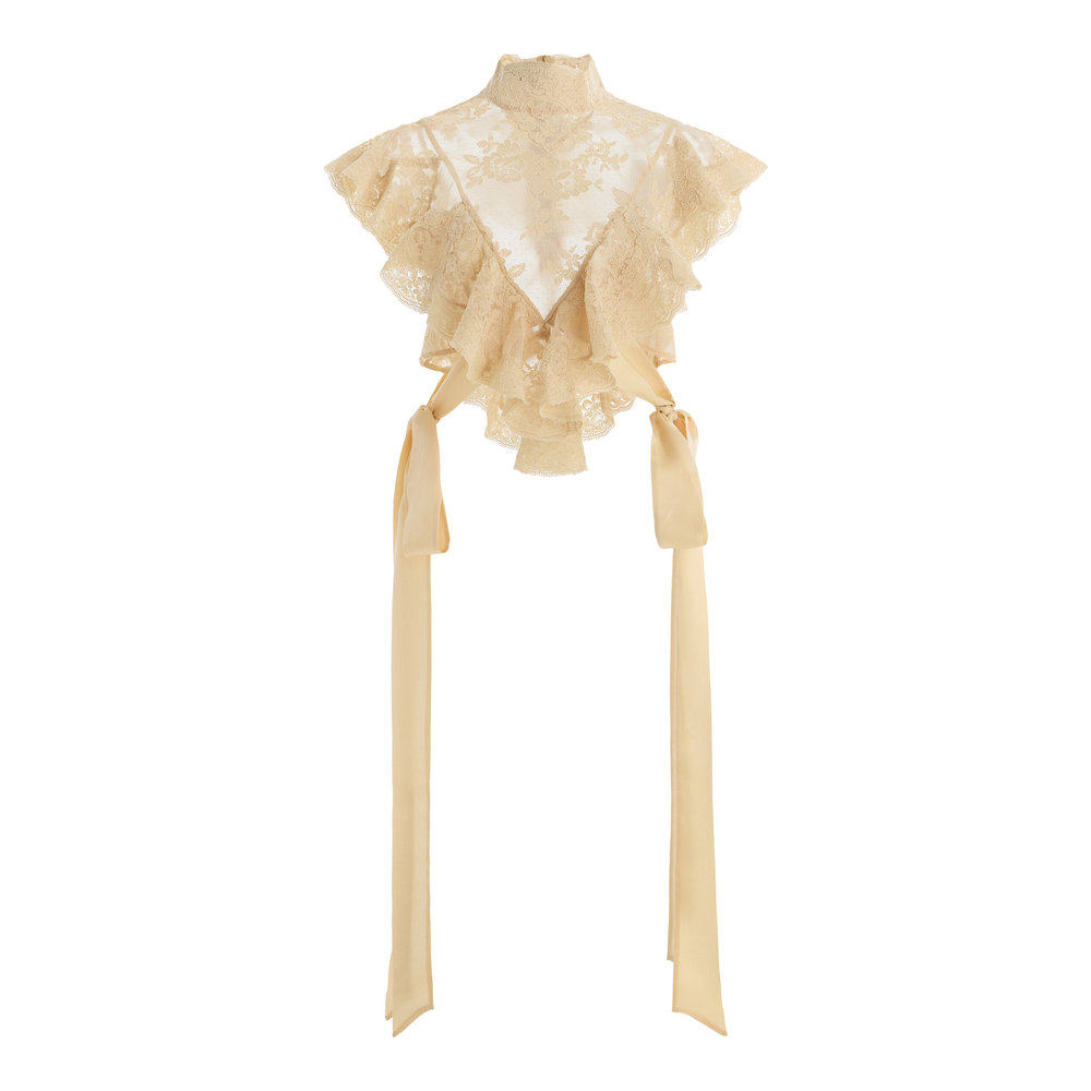 美国直邮ZIMMERMANN 女士 Luna 蕾丝紧身胸衣上衣