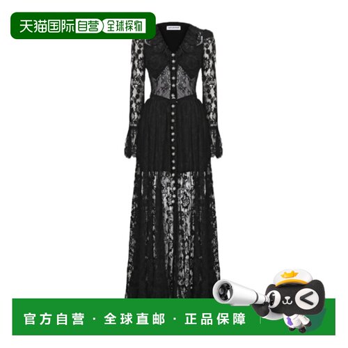 香港直邮SELF-PORTRAIT 女士连衣裙 RS26188XAB SS2026 黑色长裙