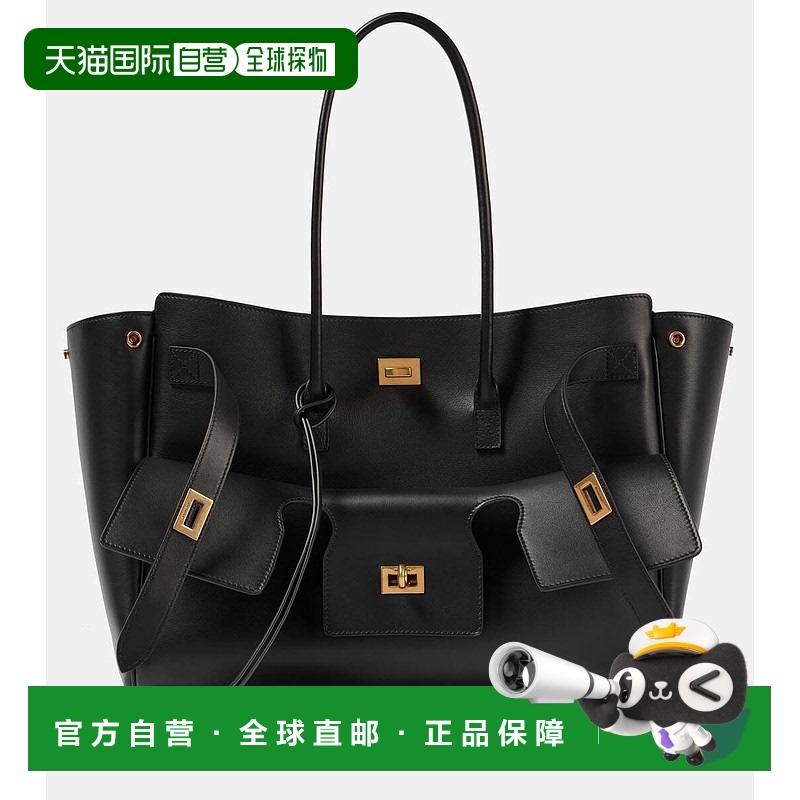 1h可退 香港直邮Balenciaga 巴黎世家 女士 Bel Air 中号皮革手提