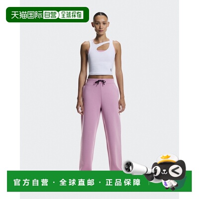 自营欧洲直邮On昂跑 Focus Tech女士粉色棉混纺运动裤裤子