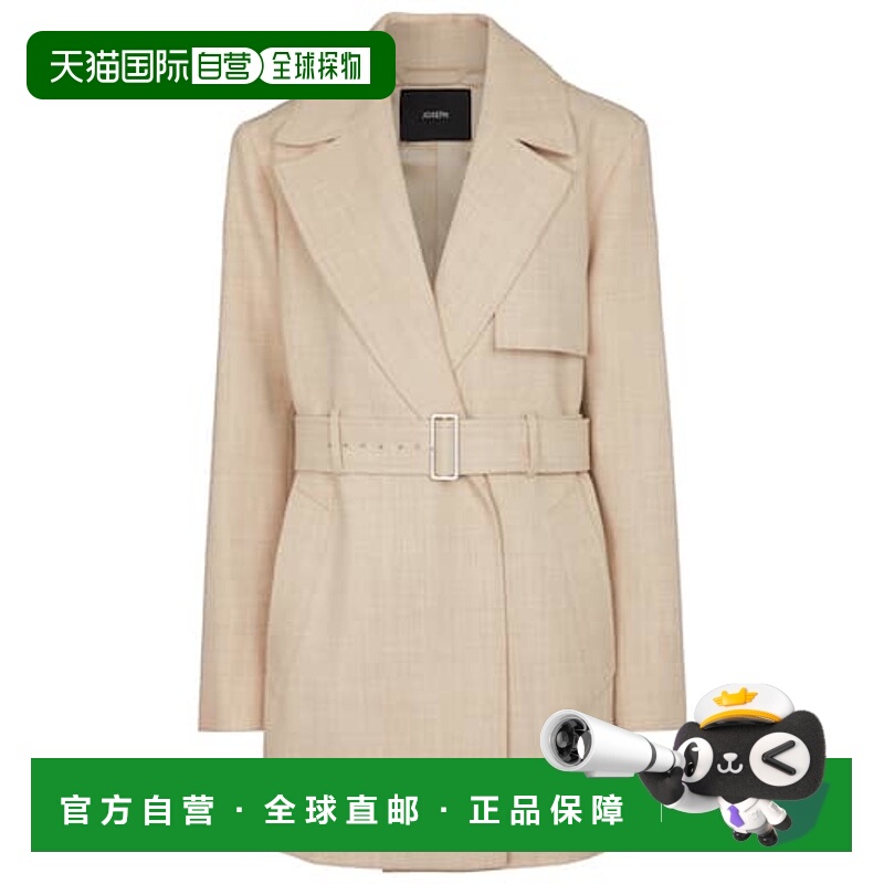 1h可退 香港直邮JOSEPH 约瑟夫 女士 Chasy 束带羊毛斜纹布夹克