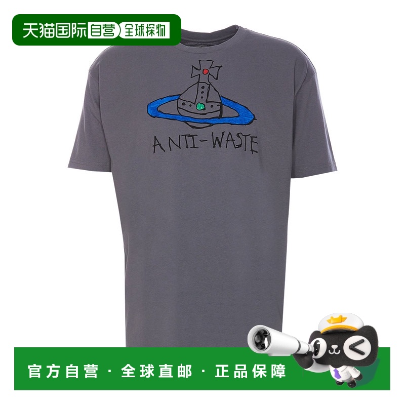 香港直邮Vivienne Westwood Orb 印花圆领 T 恤 3G010021J001M