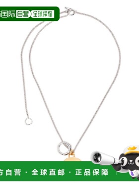 1h可退 香港直邮Jil Sander 吉尔 桑达 女士 徽章吊坠项链 J11UU0