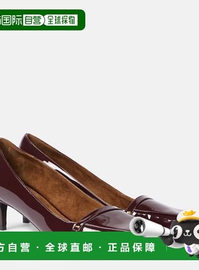 香港直邮KHAITE 女士 Celia 50 漆皮浅口鞋 red红色 舒适时尚女鞋