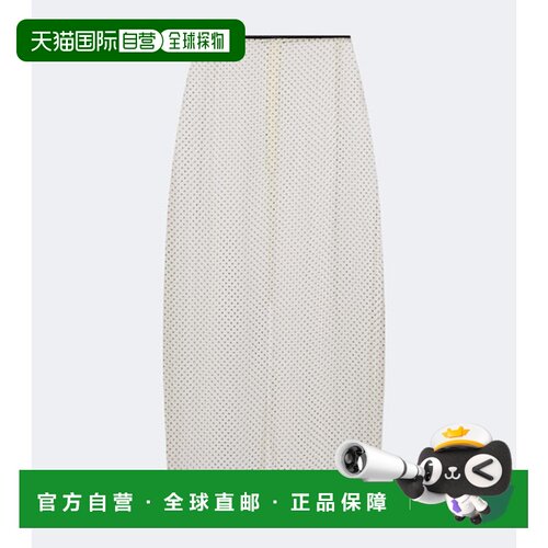 香港直邮HUNZA G 女士 波尔卡圆点透视中长半身裙