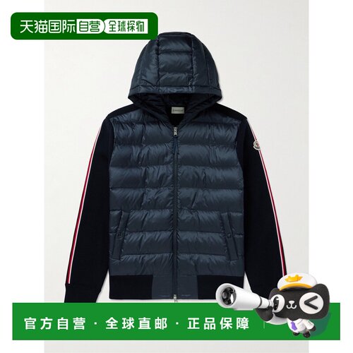 香港直邮Moncler 盟可睐 男士 Logo-Appliqued Shell Down 初剪羊