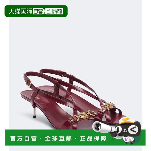 香港直邮versace 范思哲 女士 Marisa 皮质凉鞋 red红色 舒适时尚