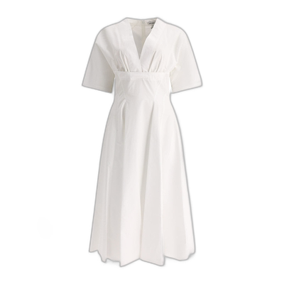 香港直邮Alaia 短袖V领连衣裙 AA9R12865T001