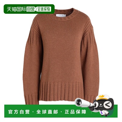 香港直邮Jil Sander 吉尔 桑达 女士 毛衣 brown棕色 舒适时尚