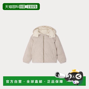 欧洲直邮Bonpoint小樱桃 Jolie女童灰色可翻转羽绒服双面