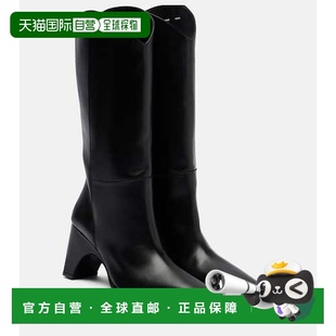 香港直邮Coperni black黑色 女士 皮质牛仔靴子 舒 Bridge 1h可退