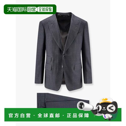 香港直邮Tom Ford 汤姆 福特 男士 单排扣羊毛套装 2LEP01W0155TB