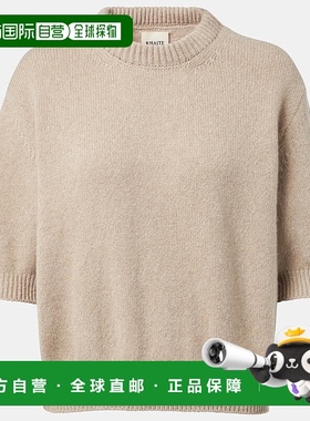 香港直邮KHAITE 女士 Davin 针织羊绒上衣 beige米色 舒适时尚